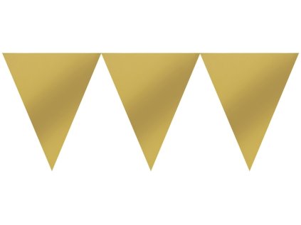 Vlaječky papírové zlaté, 450 cm