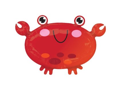 Balonek fóliový Krab, 55 cm