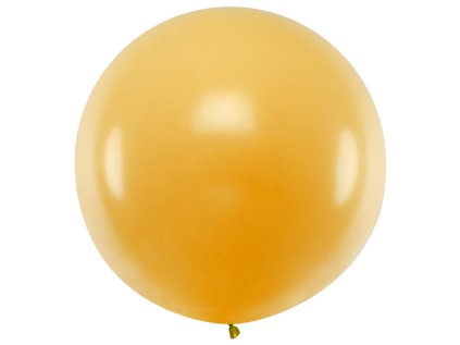 Jumbo balon metalický zlatý, 1 m