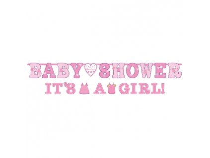 Banner Baby Shower / It’s a Girl, 2 ks