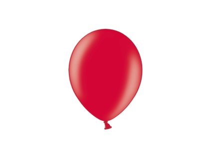 Balonek latex červený metalický DEKORAČNÍ, 12 cm
