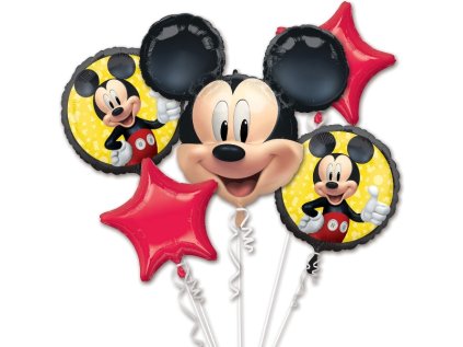 Buket balonků Mickey Mouse, 5 ks