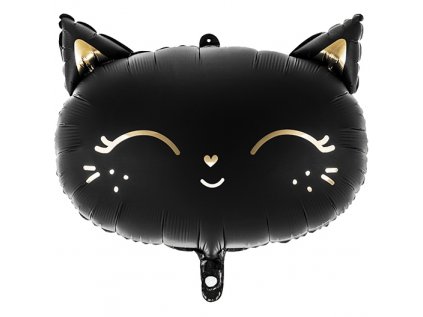 Balonek fóliový Kočka černá, 48 cm