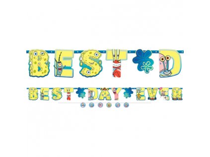 Banner Best Day Ever Spongebob, 320 cm