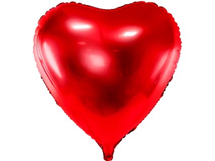 Balonek fóliový srdce červené, 73 cm
