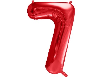 Fóliové číslo 7 červené, 86 cm