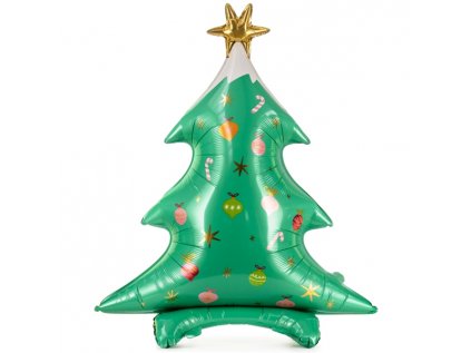 Balonek fóliový Vánoční stromeček stojící, 94 cm