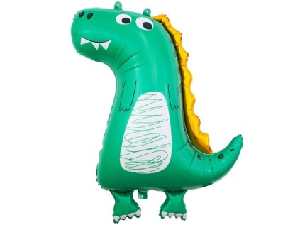 Balonek fóliový Dinosaurus zelený, 70 cm