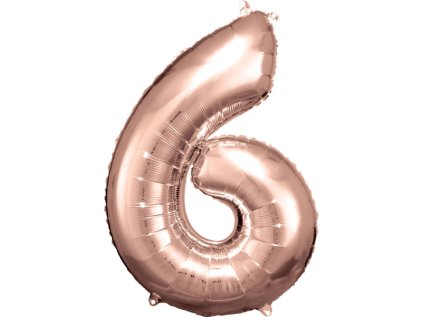 Fóliové číslo 6 růžově zlaté Reithmüller, 88 cm