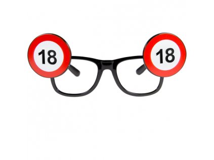 Párty brýle číslo 18 dopravní značky
