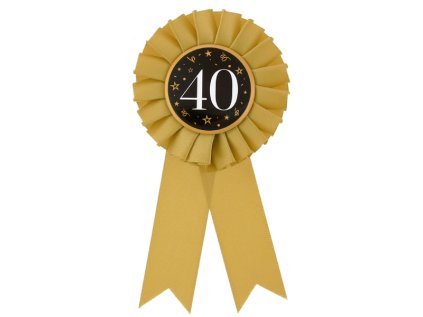 Odznak číslo 40 zlatý
