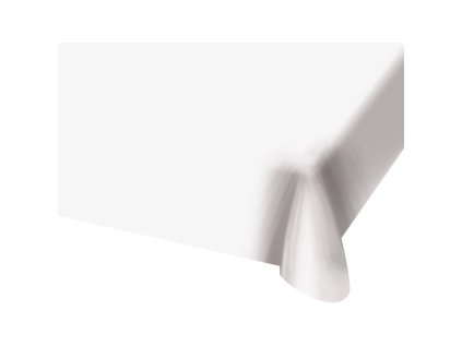Plastový ubrus bílý, 130 x 180 cm
