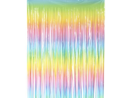 Párty závěs duhový, 100 x 200 cm