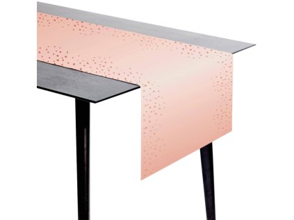 Papírový běhoun na stůl Elegant růžový, 40 x 240 cm