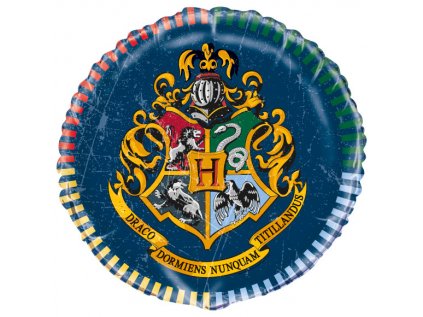 Balonek fóliový Harry Potter Bradavice kulatý, 45 cm