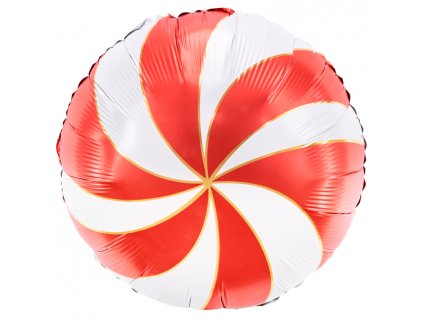 Balonek fóliový Candy červený saténový, 45 cm
