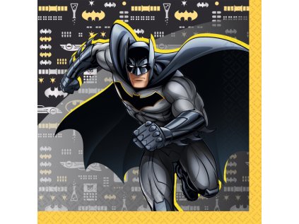 Papírové ubrousky Batman 33 cm, 16 ks
