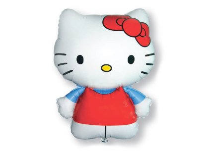 Balonek fóliový Hello Kitty postava červená, 67 cm