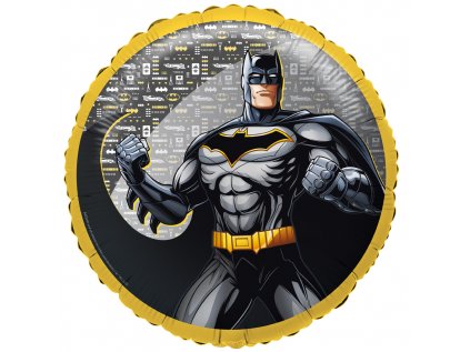 Balonek fóliový Batman žluto-černý, 45 cm