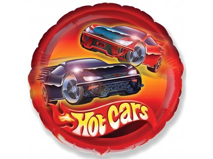 Balonek fóliový Auta Hot Cars, 45 cm