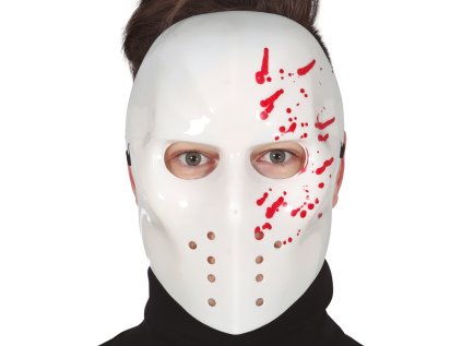 Maska Vrah hokejová s krví plastová