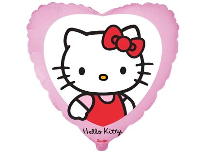 Balonek fóliový Hello Kitty srdce, 48 cm