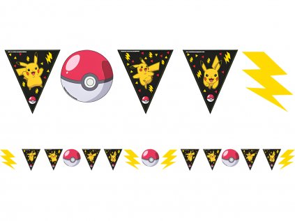 Banner vlaječky Pokémon Pikachu, 330 cm
