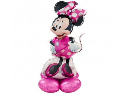 Balonek fóliový Minnie Mouse stojící, 122 cm