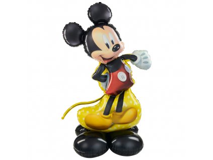 Balonek fóliový Mickey Mouse stojící, 132 cm