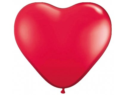 Balonek latex červené pastelové srdce, 30 cm