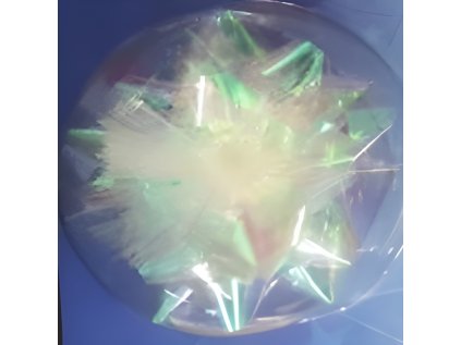 Stuha plastová SVÍTÍCÍ iridescentní