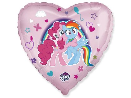 Balonek fóliový My Little Pony srdce, 46 cm