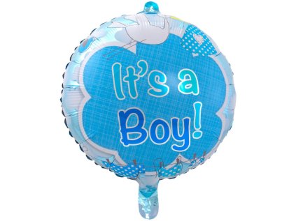 Balonek fóliový It’s a Boy, 43 cm