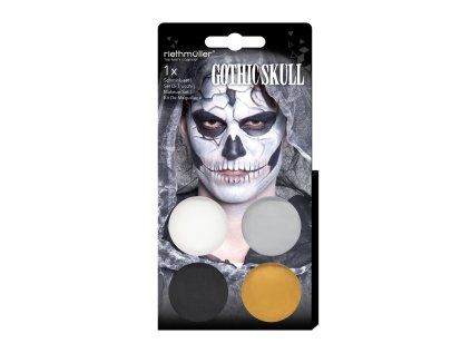 Make-up barvy na obličej - sada Skull (lebka), 14 g
