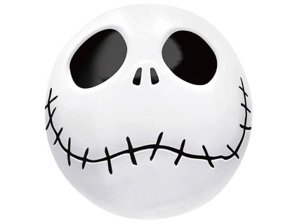 Balonek fóliový Lebka bílá, 45 cm