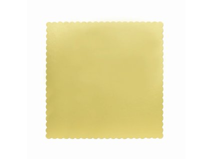Dortová podložka čtvercová zlatá, 30 cm