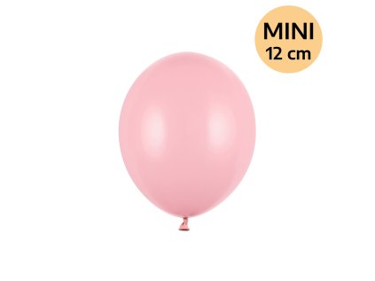 Balonek latex růžový světlý pastelový DEKORAČNÍ 12 cm, 1 ks