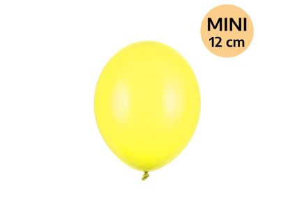 Balonek latex žlutý pastelový DEKORAČNÍ 12 cm, 1 ks