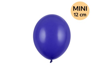 Balonek latex modrý temný pastelový DEKORAČNÍ 12 cm, 1 ks