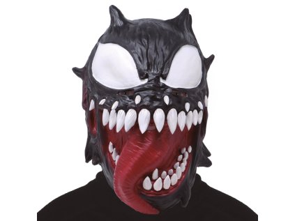 Maska Venom s jazykem latexová