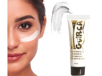 Make-up barva na obličej bílá, 20 ml