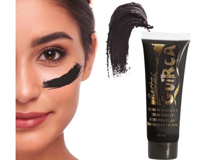 Make-up barva na obličej černá, 20 ml