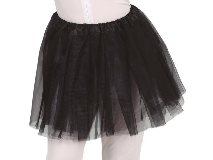 Tylová sukýnka černá, obvod 50 cm