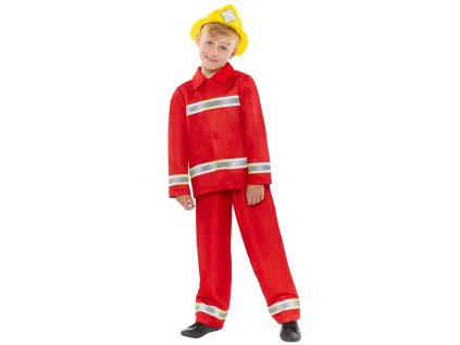 Dětský kostým Hasič červený, vel. 128-140
