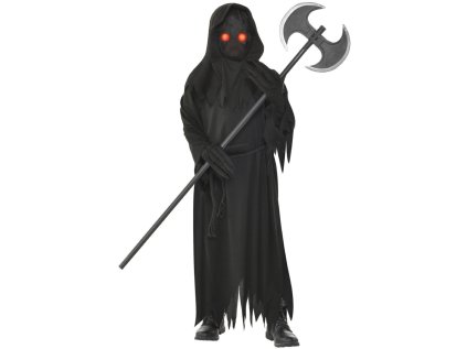 Dětský kostým Duch temnoty se svítícíma očima, vel. 152-164