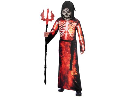 Dětský kostým Duch temnoty ohnivý, vel. 152-164