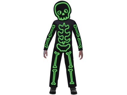 Dětský kostým Kostlivec svítící ve tmě, vel. 116-128