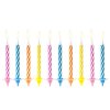Dortové svíčky barevné světlé, 10 ks