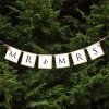 Svatební banner MR & MRS, 77 cm