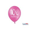 Balonek latex číslo 10 pastelový mix barev 30 cm, 1 ks
